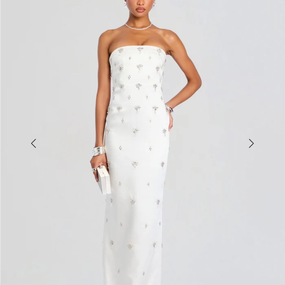 Retrofete White Strapless Dress - Picture 4 of 14